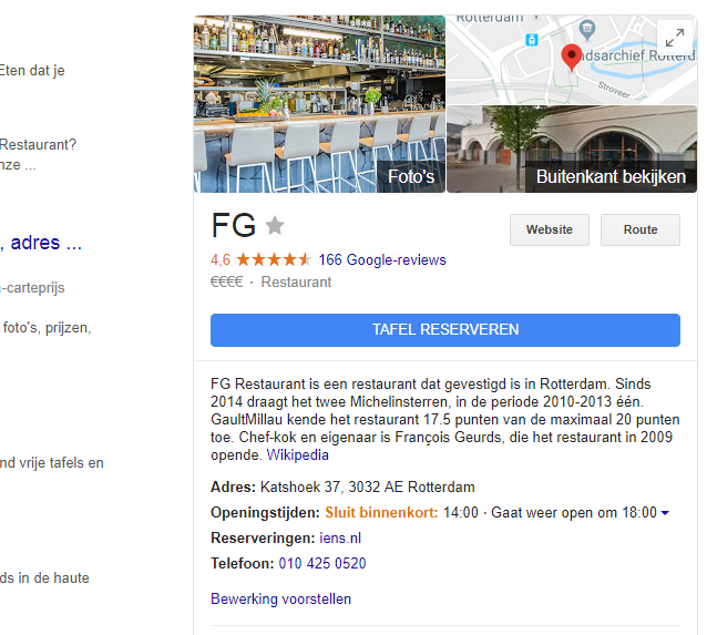 Google business FG voorbeeld